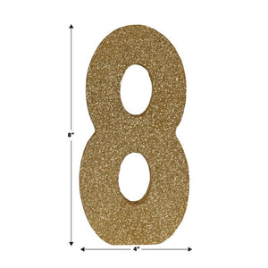 3-D Glittered "8" Centerpiece
