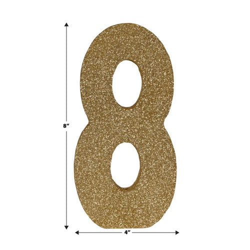3-D Glittered "8" Centerpiece