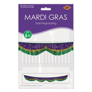 Mardi Gras Tinsel Fringe Bunting