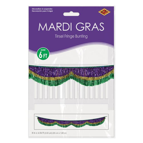 Mardi Gras Tinsel Fringe Bunting