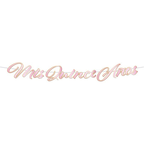 Foil Mis Quince Anos Streamer Banner