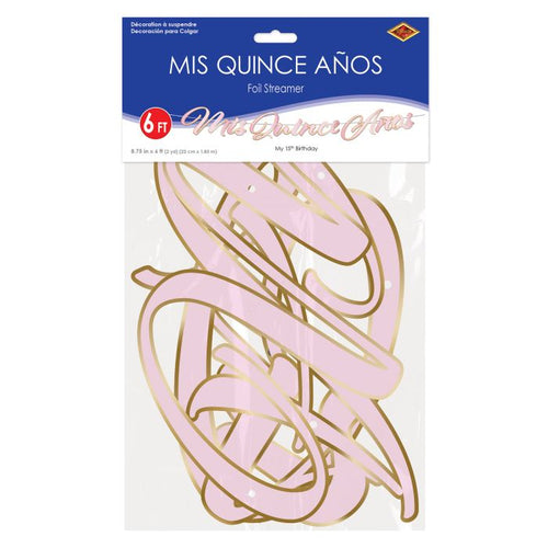 Foil Mis Quince Anos Streamer Banner