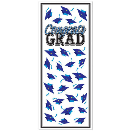 Congrats Grad Door Cover | Blue