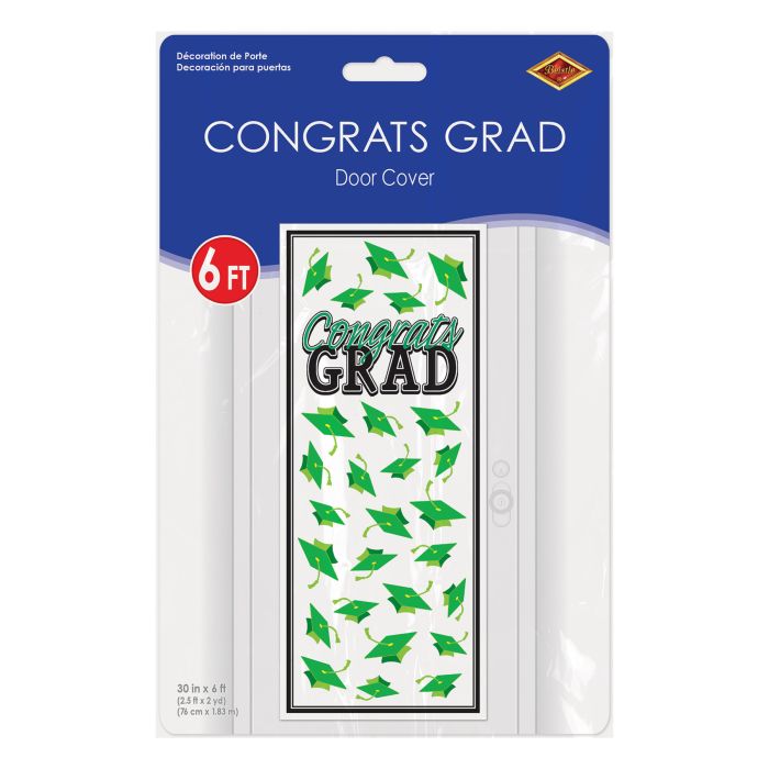 Congrats Grad Door Cover | Green