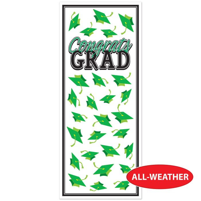 Congrats Grad Door Cover | Green