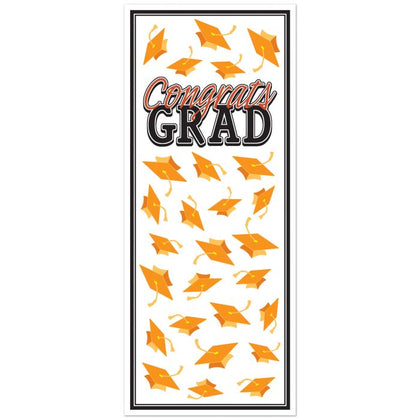 Congrats Grad Door Cover | Orange