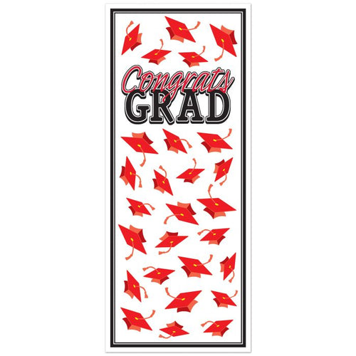Congrats Grad Door Cover | Red