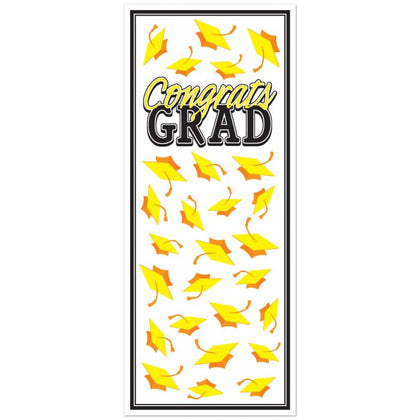 Congrats Grad Door Cover | Yellow