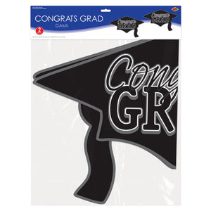 Congrats Grad Cutout | Black