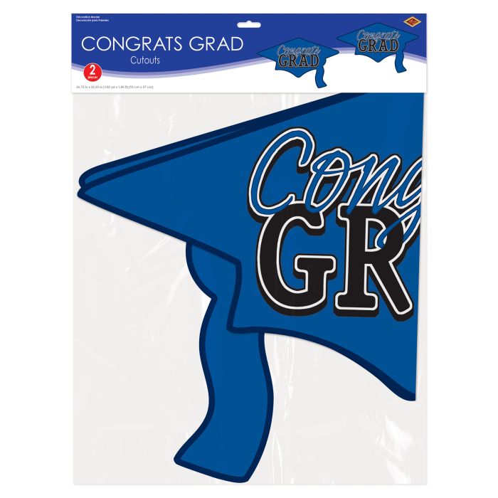 Congrats Grad Cutout | Blue