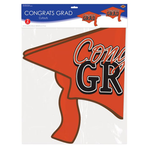 Congrats Grad Cutout | Orange
