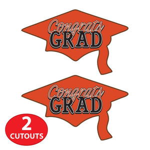 Congrats Grad Cutout | Orange