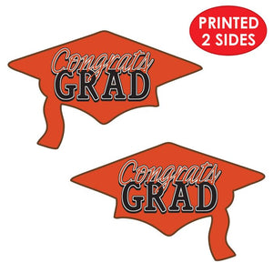 Congrats Grad Cutout | Orange