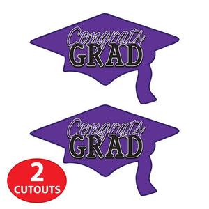 Congrats Grad Cutout | Purple