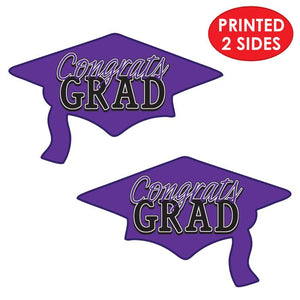 Congrats Grad Cutout | Purple