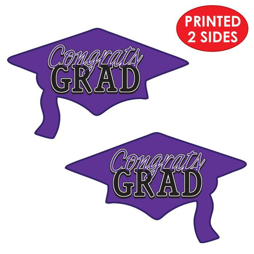 Congrats Grad Cutout | Purple