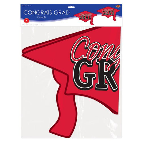 Congrats Grad Cutout | Red