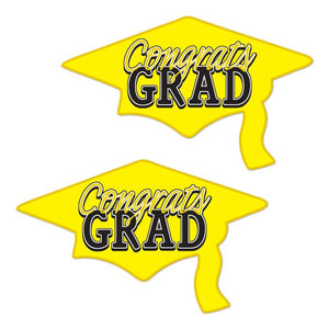 Congrats Grad Cutout | Yellow