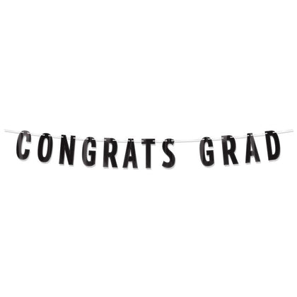 Foil Congrats Grad Banner | Back