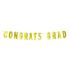 Foil Congrats Grad Banner | Yellow