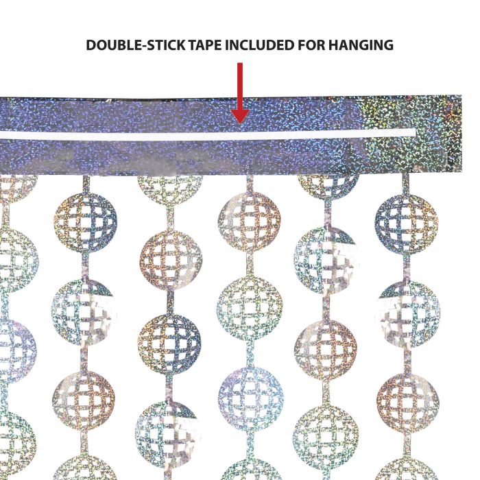 Metallic Disco Ball Curtain