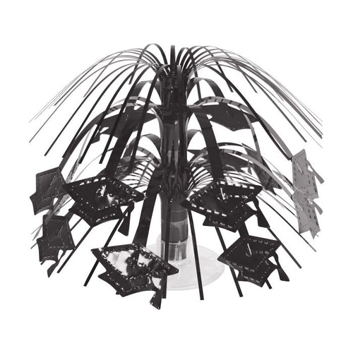 Grad Cap Mini Cascade Centerpiece | Black