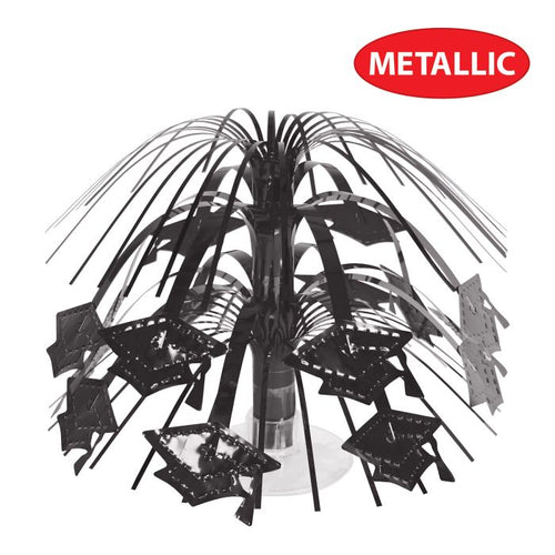 Grad Cap Mini Cascade Centerpiece | Black