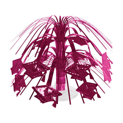 Grad Cap Mini Cascade Centerpiece | Burgundy