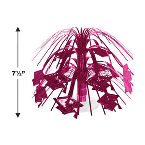 Grad Cap Mini Cascade Centerpiece | Burgundy