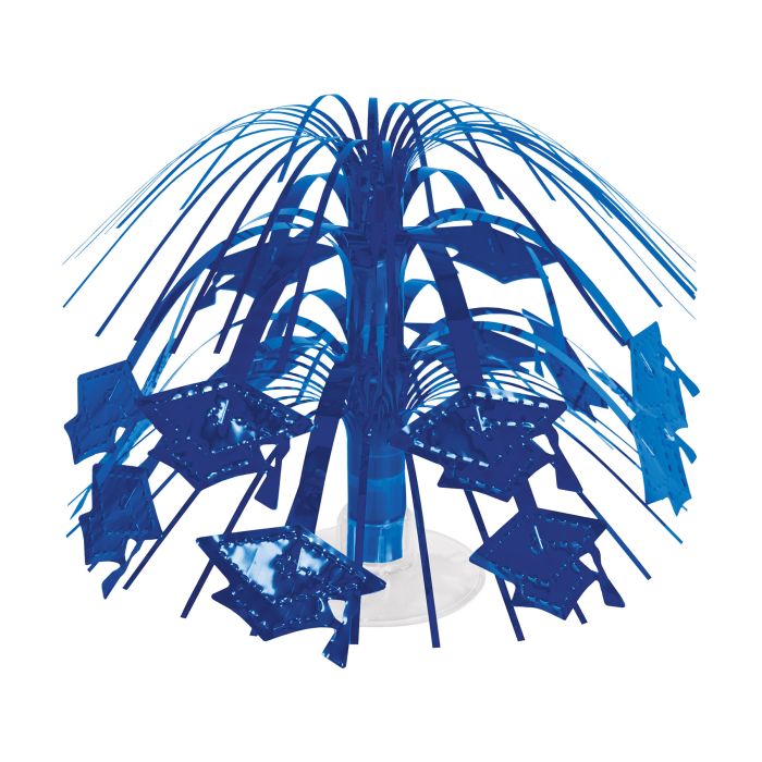 Grad Cap Mini Cascade Centerpiece | Blue