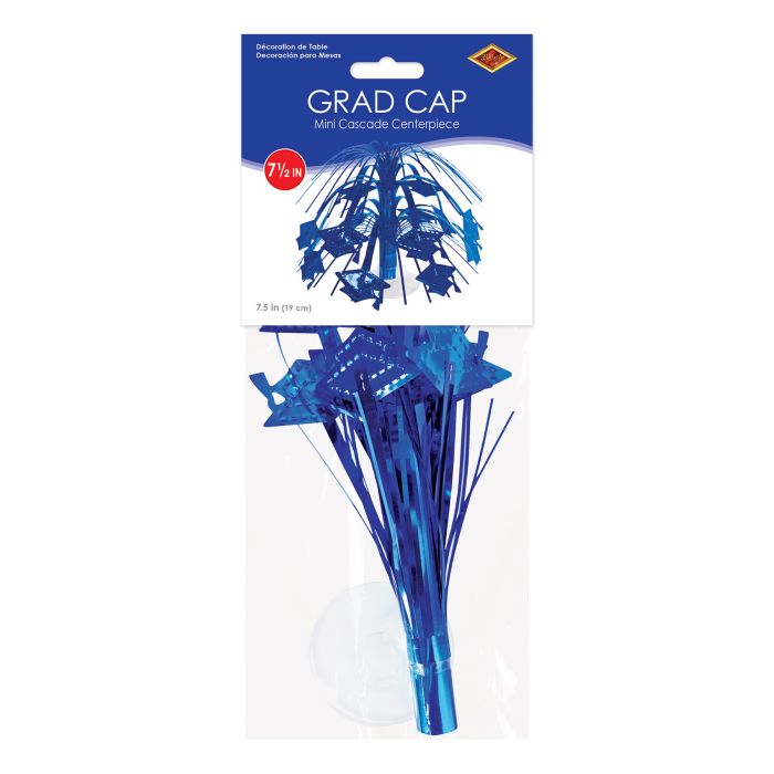 Grad Cap Mini Cascade Centerpiece | Blue