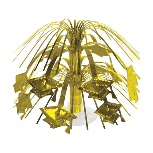 Grad Cap Mini Cascade Centerpiece | Gold