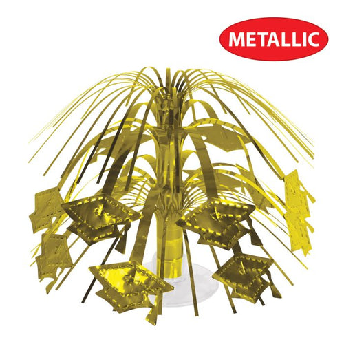 Grad Cap Mini Cascade Centerpiece | Gold