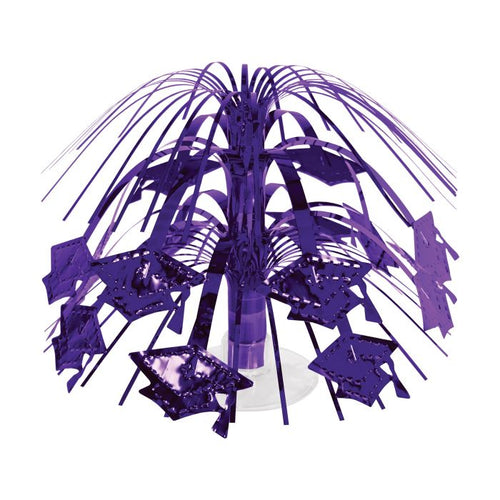 Grad Cap Mini Cascade Centerpiece | Purple