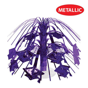 Grad Cap Mini Cascade Centerpiece | Purple