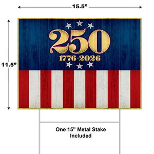 Plastic Semiquincentennial Yard Sign