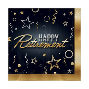 Happy Retirement Luncheon Napkins 16ct