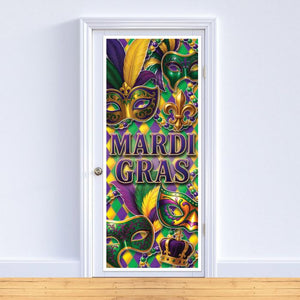 Mardi Gras Door Cover