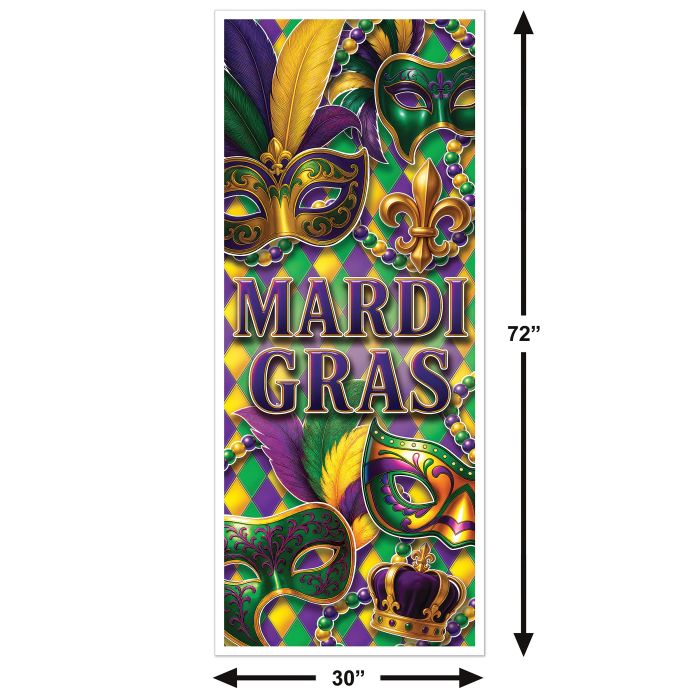 Mardi Gras Door Cover