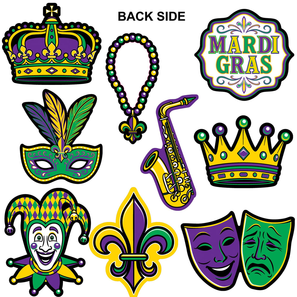 Mini Mardi Gras Cutouts
