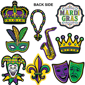 Mini Mardi Gras Cutouts