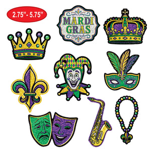 Mini Mardi Gras Cutouts