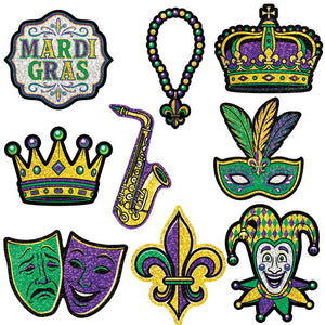 Mini Mardi Gras Cutouts