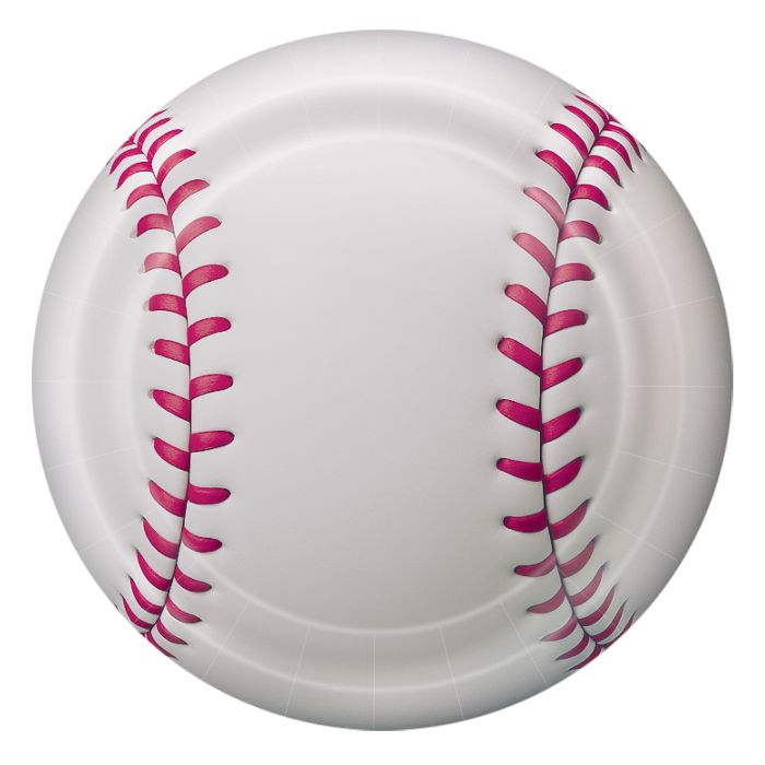Baseball 9in Paper Plates 8ct
