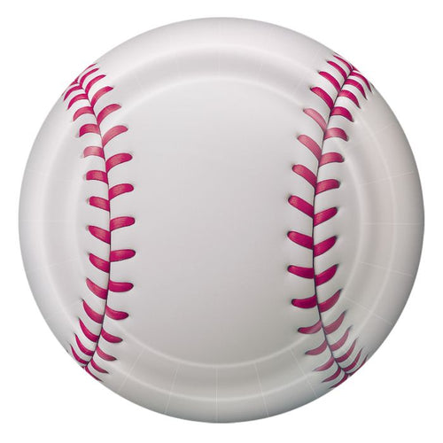 Baseball 9in Paper Plates 8ct