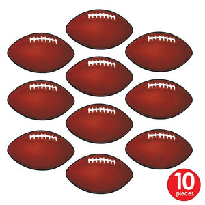 Mini Football Cutouts 10ct