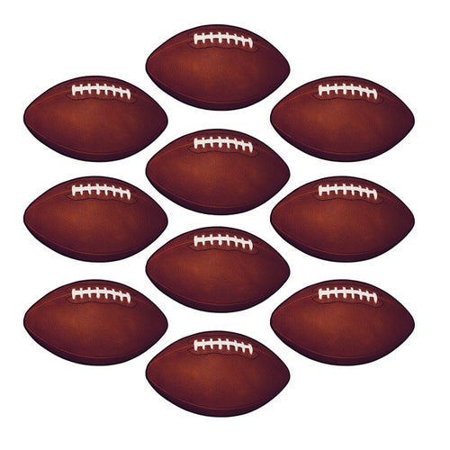 Mini Football Cutouts 10ct
