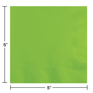 Fresh Lime Beverage Napkins 3-ply 50ct | Solids