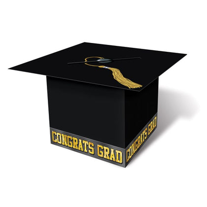 Grad Cap Card Box - Black | Graduation