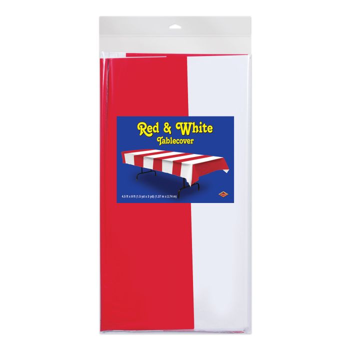 Red & White Stripes Tablecover